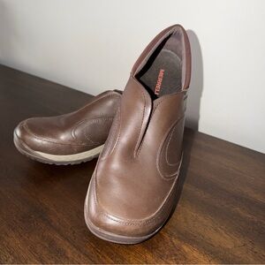 Merrell Encore Q2 Moc Slip On Casual Leather Shoes Womens Size 10 M Espresso